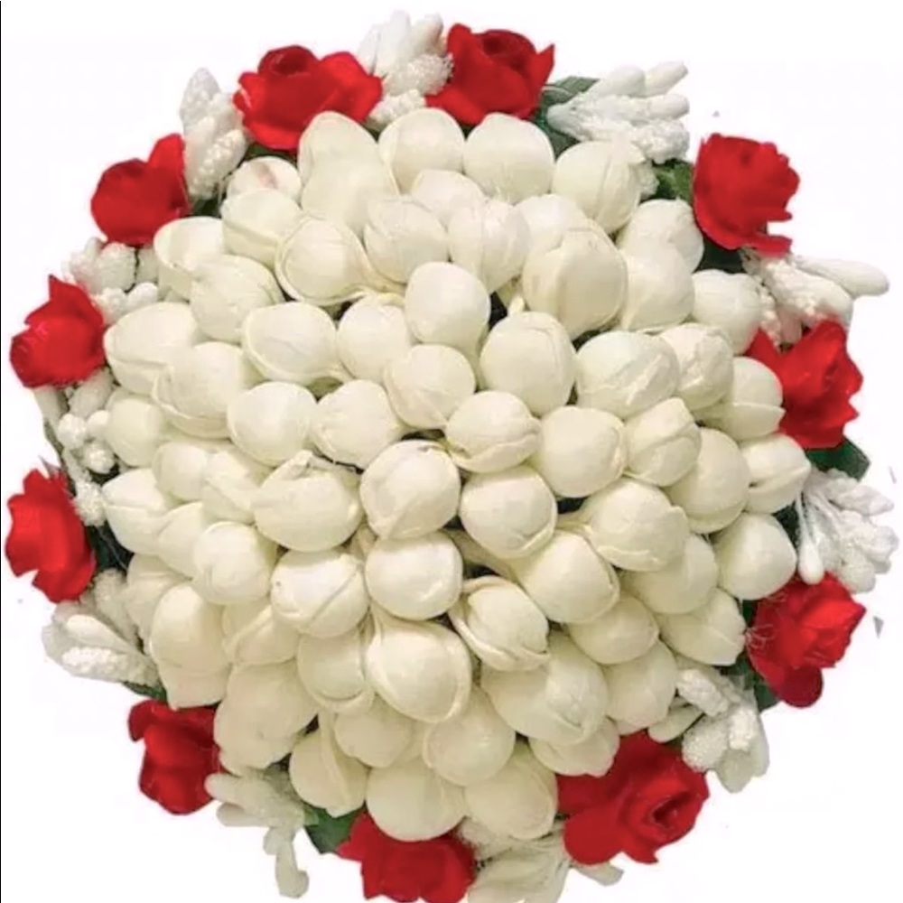 Indian Gajra Flower Hair Bun.  NWOT